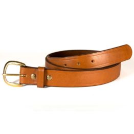 Leather Tan Dress Belt