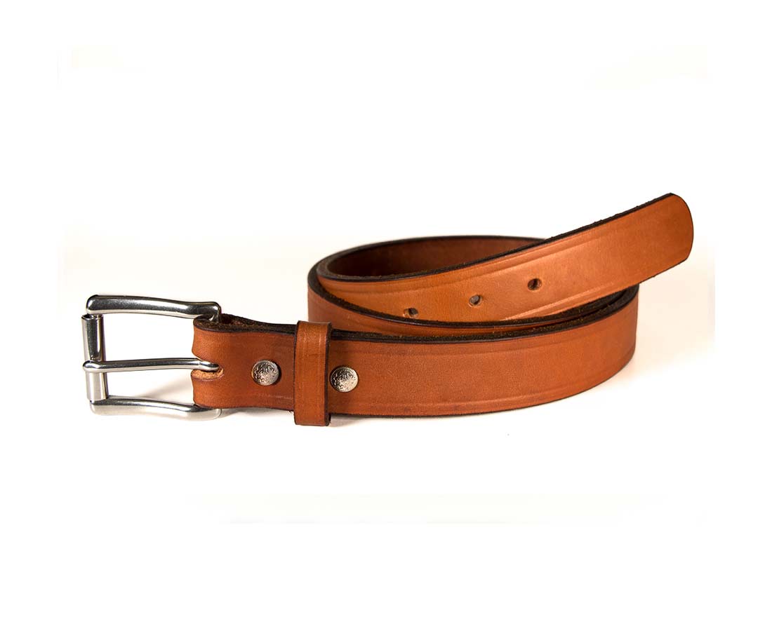 Leather Tan Heavy Duty Belt – American Belt & Clothing